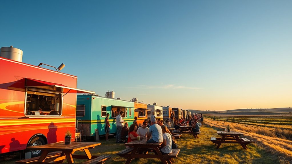 diverse gourmet food truck offerings