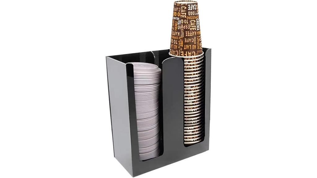 dual compartment cup dispenser