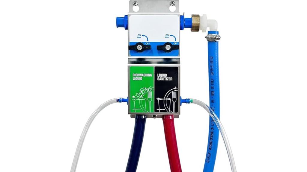 dual dispenser with gap