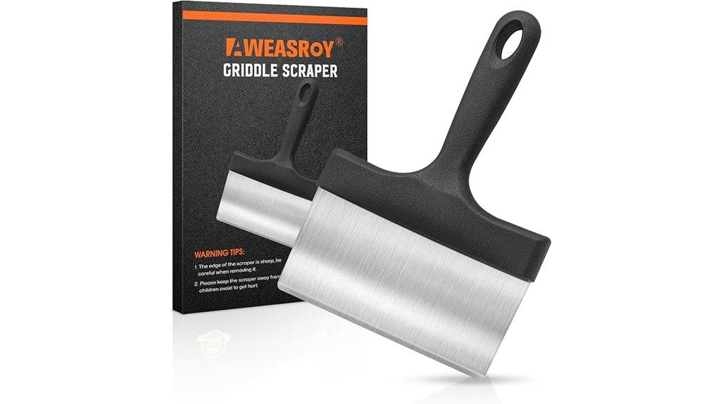 durable steel grill scraper