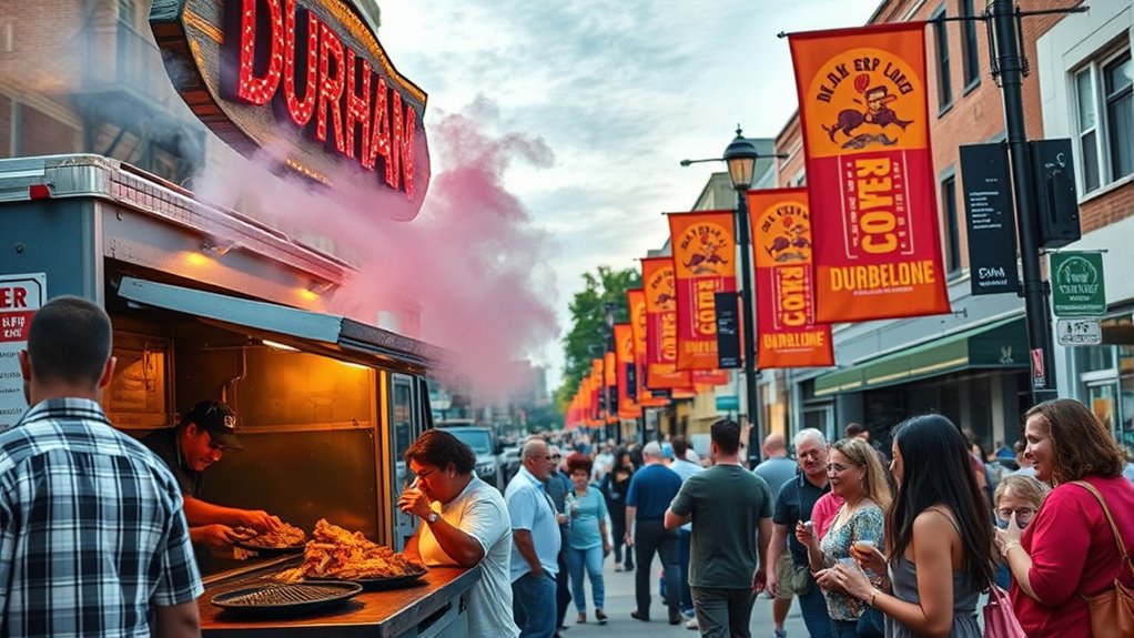 durham barbecue food trucks