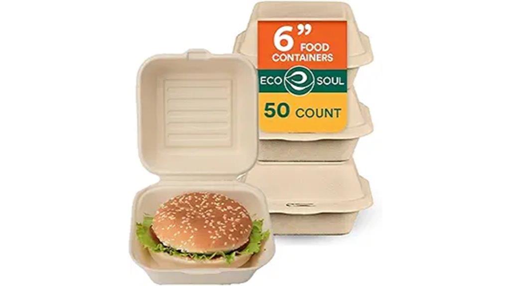 eco friendly compostable clamshells
