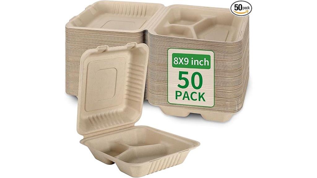 eco friendly compostable lunch containers