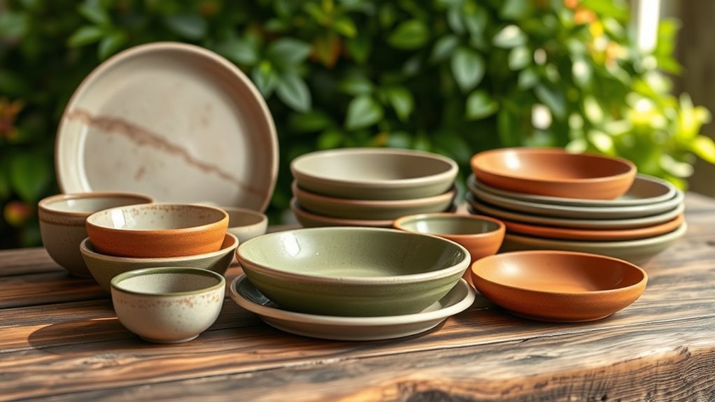 eco friendly stylish compostable dishware