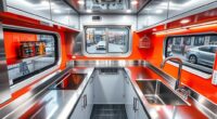 efficient food truck kitchen