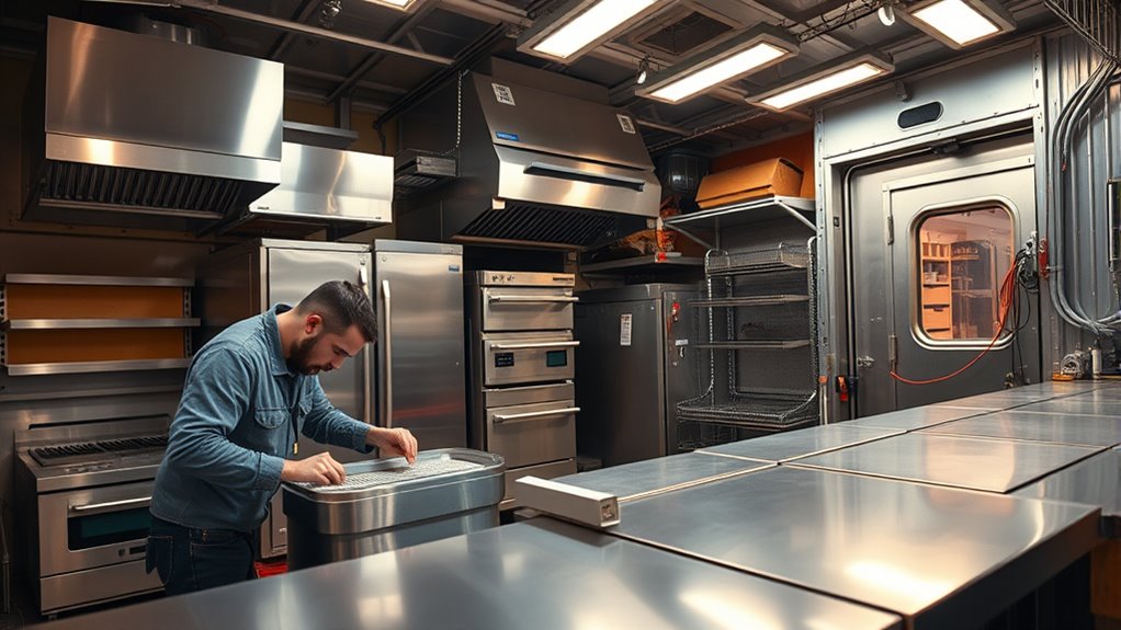 efficient safe kitchen setup