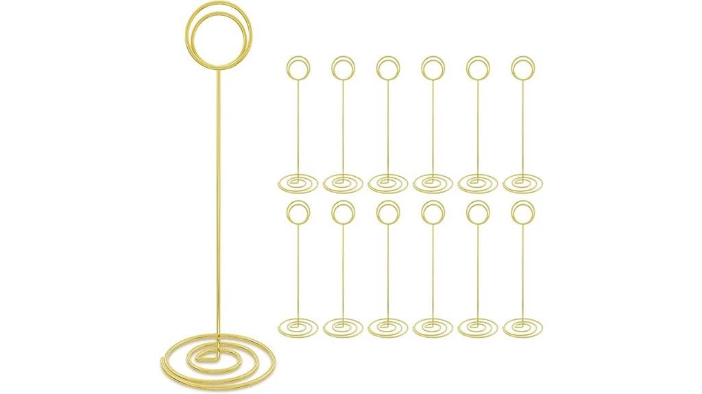 eight inch table number holders