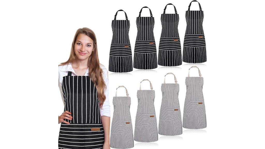 eight pocket cooking apron set