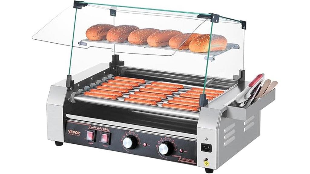 eighteen hot dogs roller