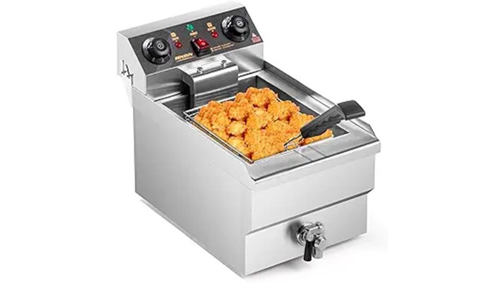 electric deep fryer with basket