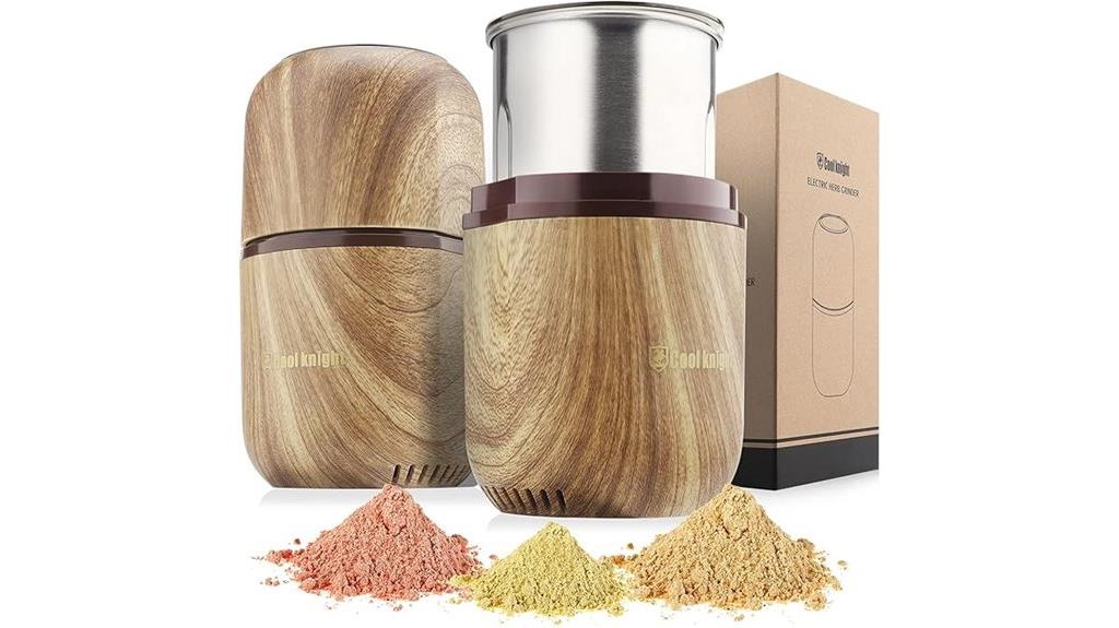 electric herb grinder capacity