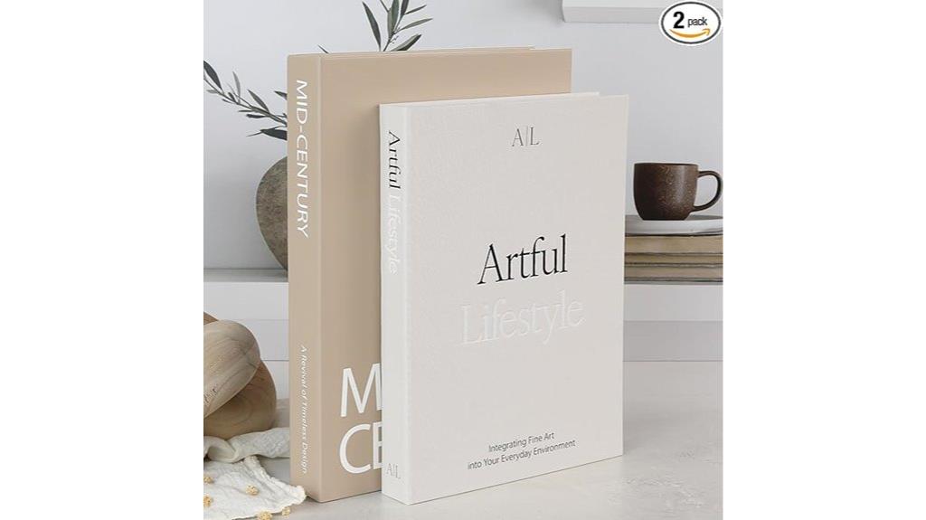 elegant decorative book pair