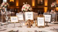 elegant event table markers