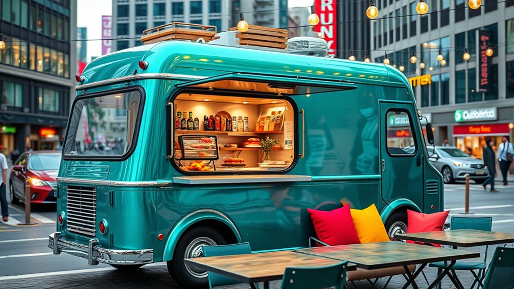 elegant gourmet food on wheels