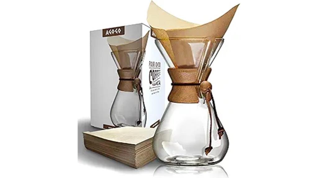 elegant pour over coffee set