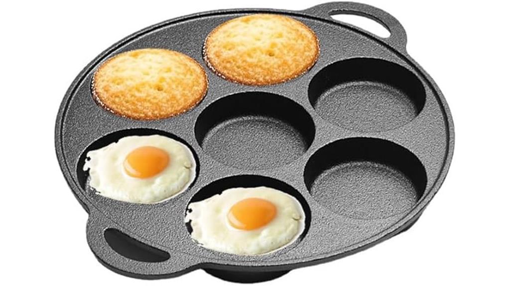 eleven cup cast iron pan