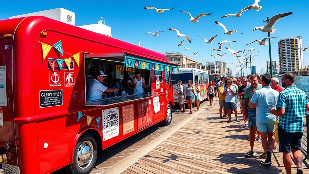 explore coastal food truck venues