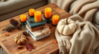 fall coffee table decor