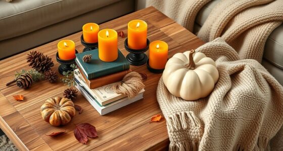 fall coffee table decor
