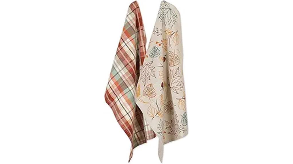 fall kitchen towel set