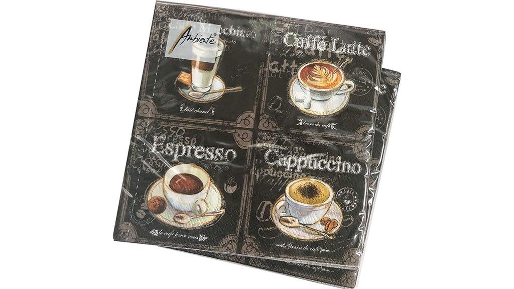 fall themed coffee napkins