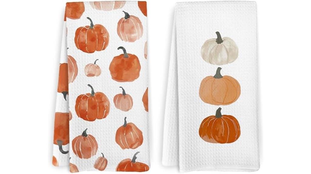 fall themed kitchen towels