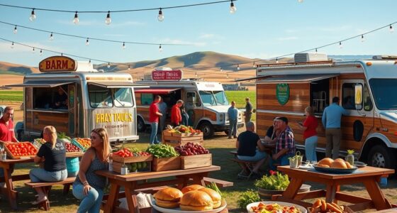 farm fresh rustic food trucks