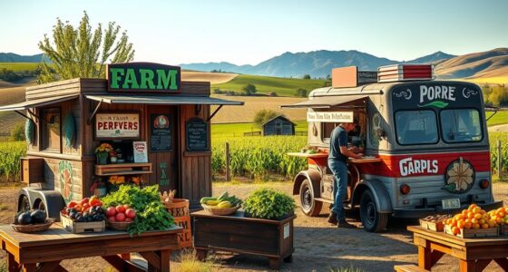 farm to table rustic food trucks