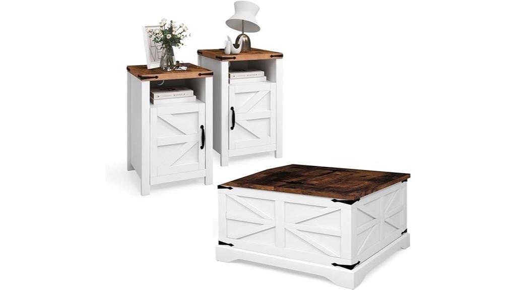 farmhouse coffee side tables