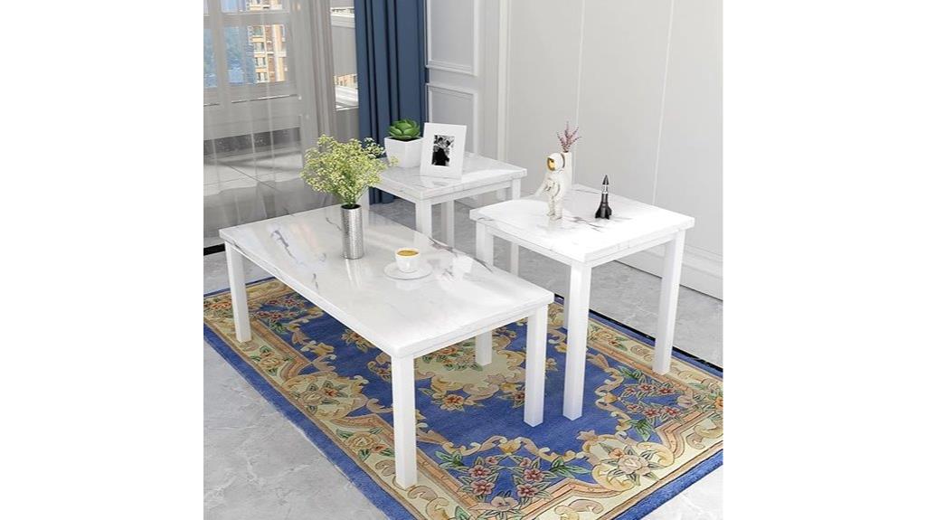 faux marble coffee table