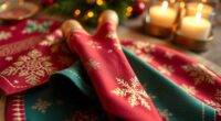 festive coffee napkin selection