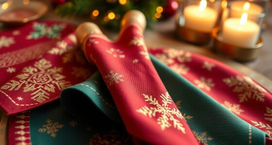 festive coffee napkin selection