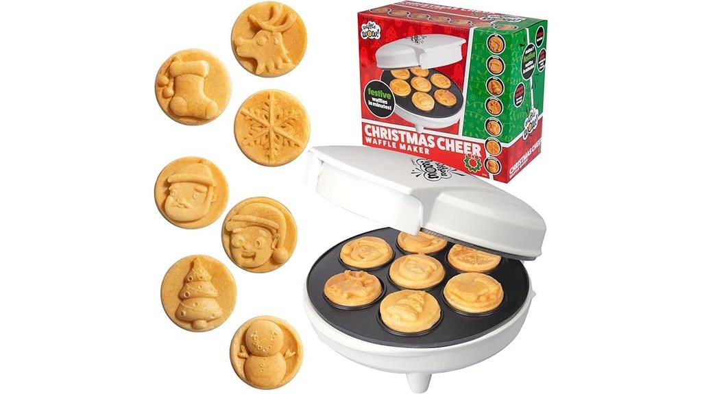 festive snowman santa waffles