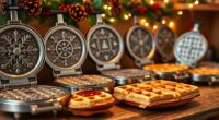 festive waffle maker selection