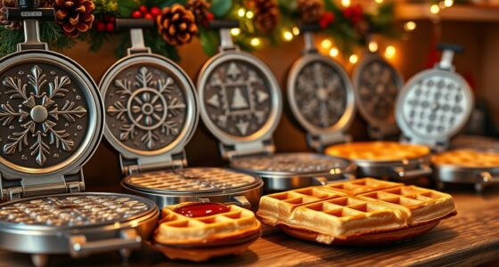 festive waffle maker selection