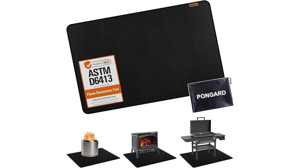 fireproof grill mat set