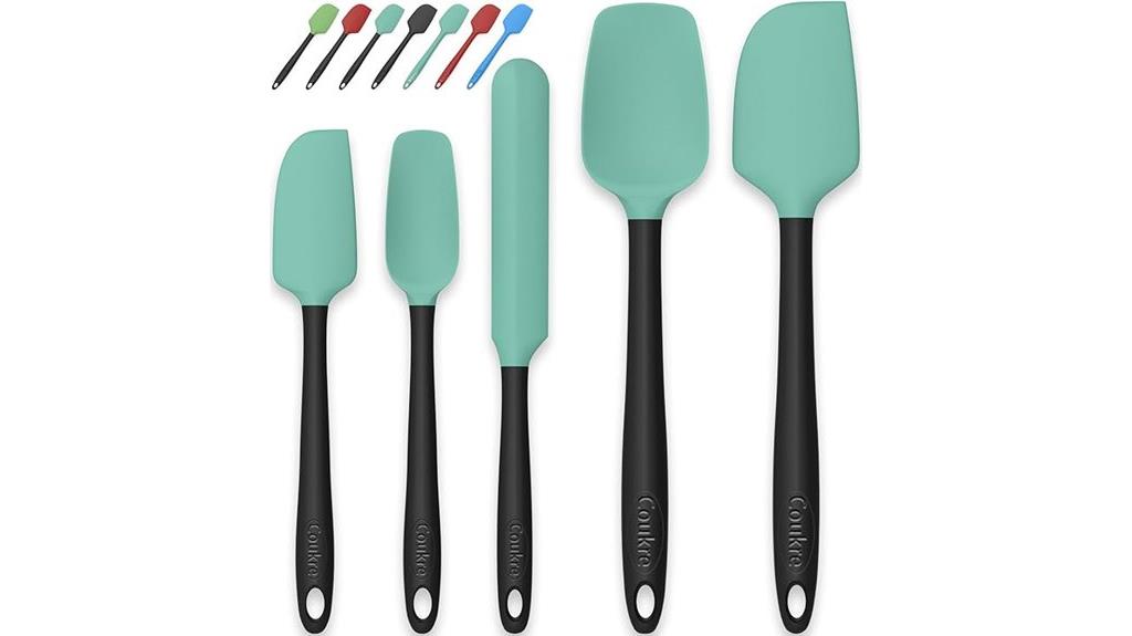 five piece silicone spatula set