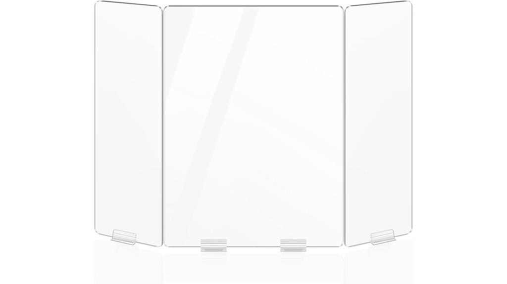 foldable counter sneeze guard
