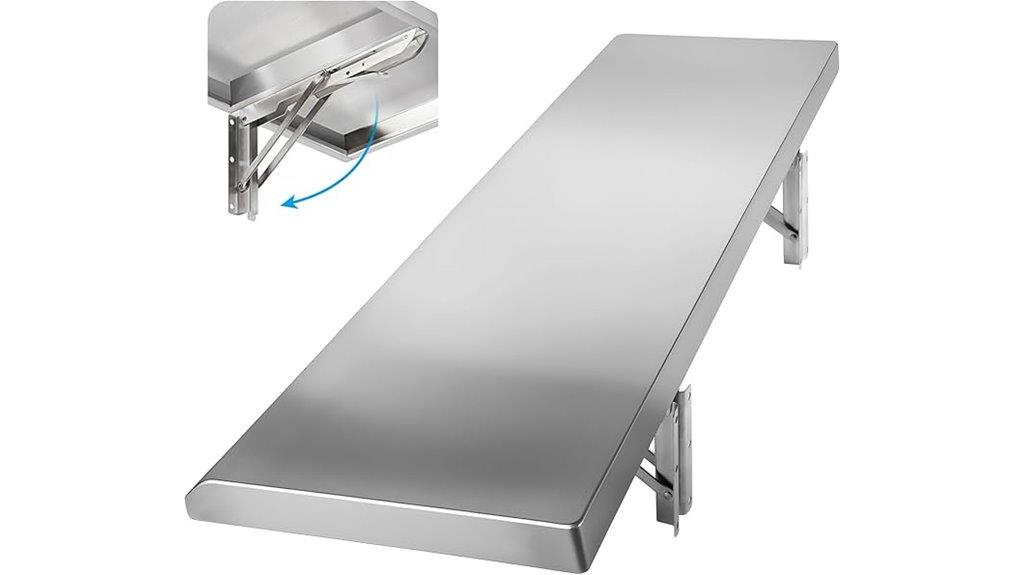 foldable food service shelf