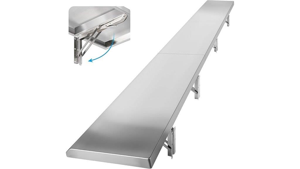 foldable food service shelf