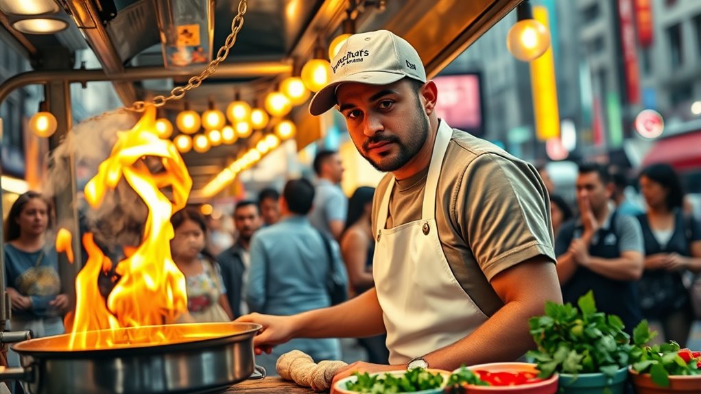 food truck chef daily routine