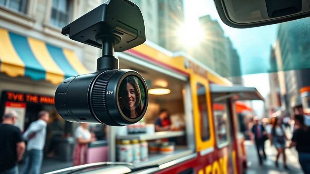 food truck dash cam features