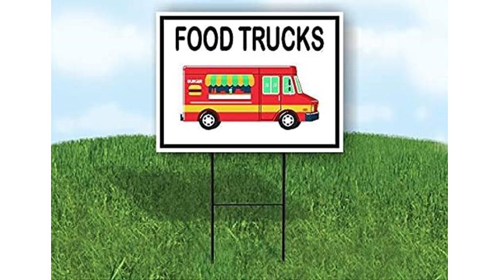 food truck yard sign