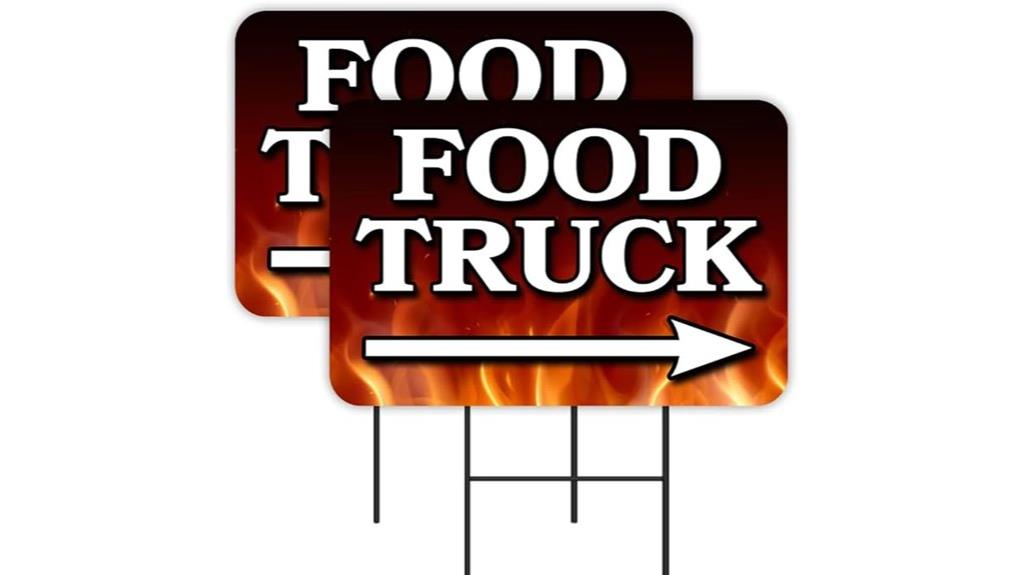 food truck yard signs