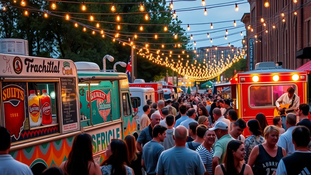 food trucks live bands