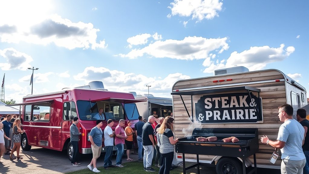 food trucks thrive at popular venues