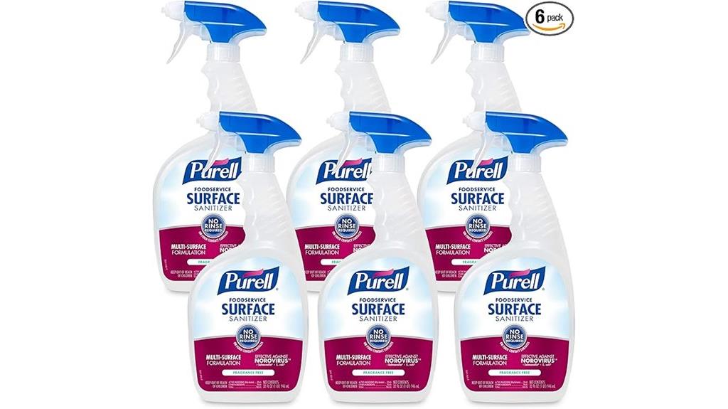 foodservice sanitizer spray pack