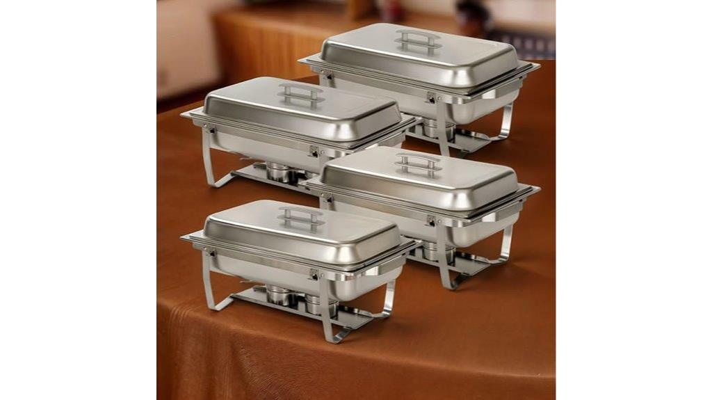 four pack chafing dish sets