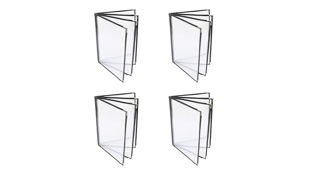 four page menu covers