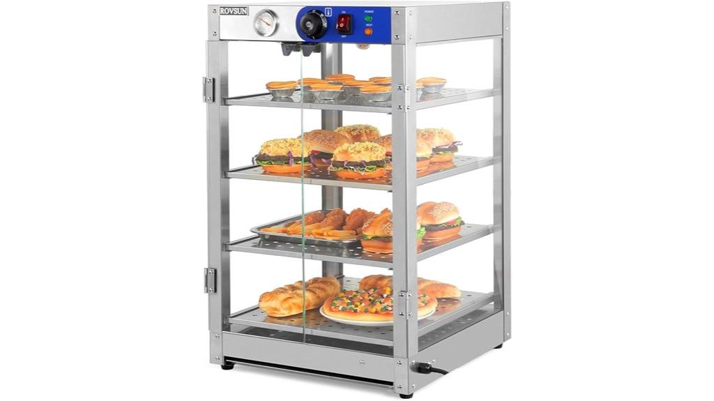 four tier countertop food warmer